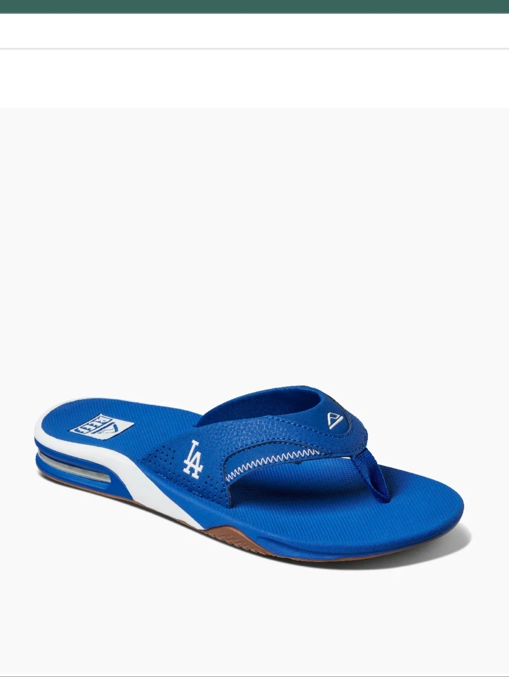 Reef Fanning Flip Flops x MLB LA Dodgers Men's Size 8 Bottle Opener New